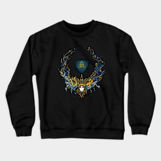 DnD bard symbol - blue Crewneck Sweatshirt